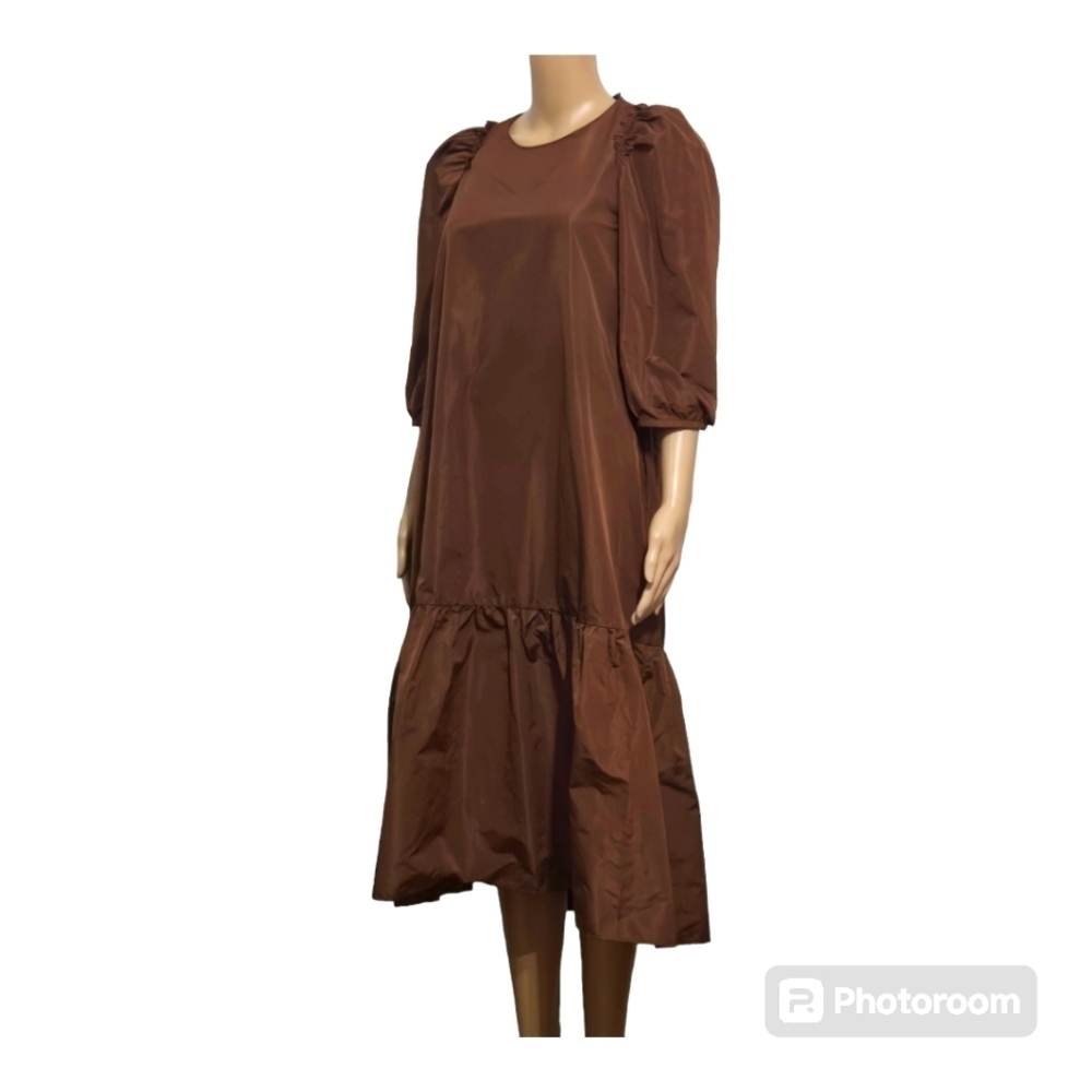 Zara Brown Midi Dress